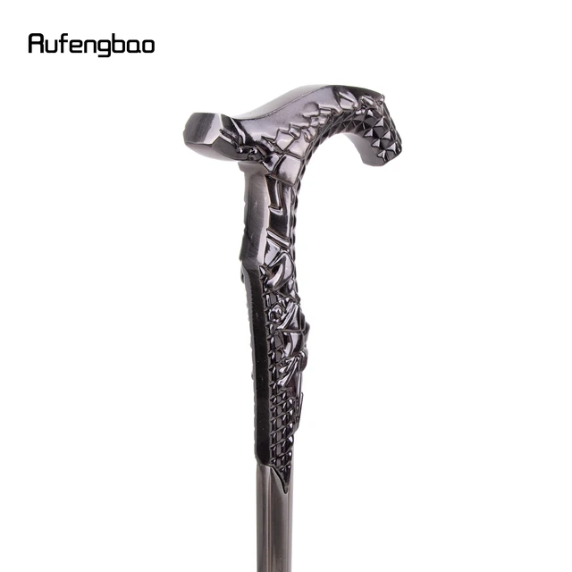 Sliver Luxury Stick Aluminum Alloy Single Joint Walking Stick Cane  Decorative Cospaly Party Halloween Steampunk Crosier