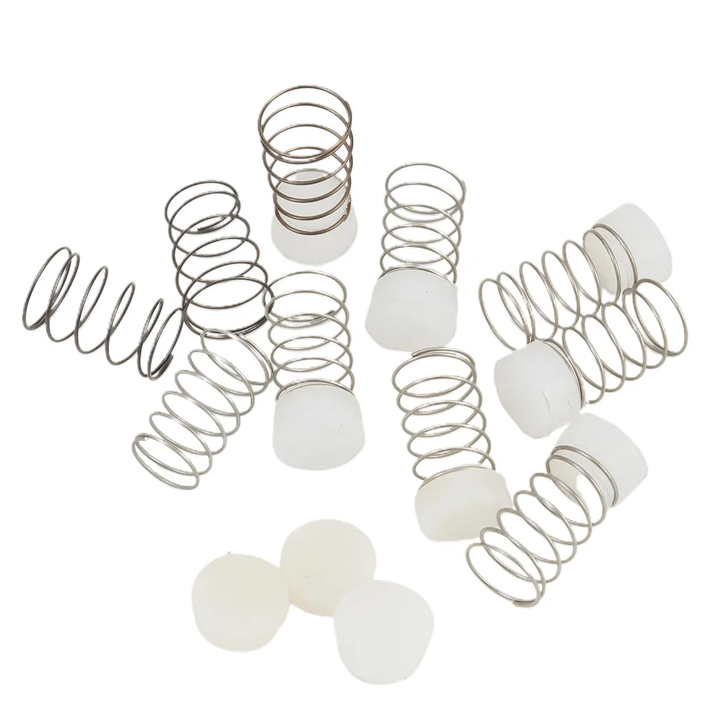 Air Compressor Seal Pads Spring Rubber+Metal 10 Sets 30 X 15mm Accessories Components Parts Practical Replacement