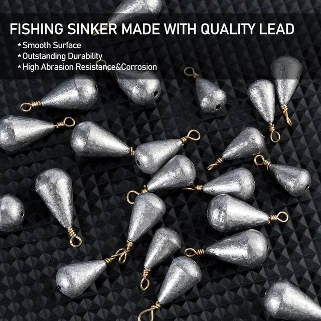 Pack of 5 Fishing Weights Sinkers with Hook Carp Fishing 200g