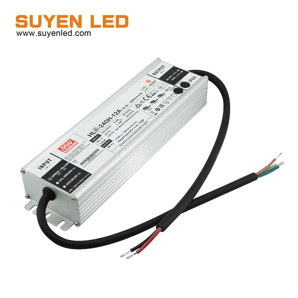 MEAN WELL HLG-240H-12A Ī   ġ, ְ , 192W, 12V, 16A