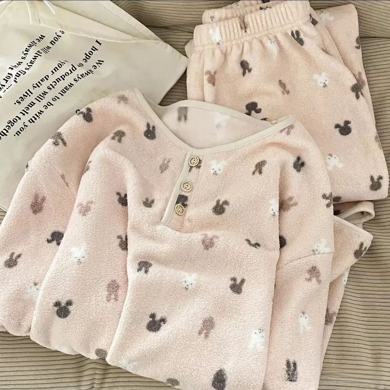 ملابس نوم نسائية على الطراز الكوري ملابس نوم نسائي...