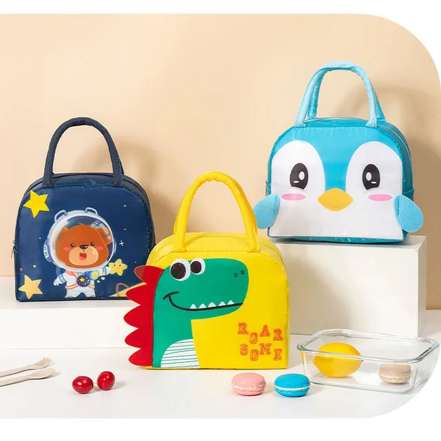 Sac thermique sac de stockage des aliments boîte à déjeuner étudiant sac cool pour enfants récipient alimentaire pour enfants école petit sac de nourriture thermique pour déjeuner 6