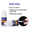1Set*3g Fast Drying Bond Nail Glue for False Nail Tips Strong Adhesive Glue Professional Acrylic Art Nail Rhinestone Glue Gel &* 4