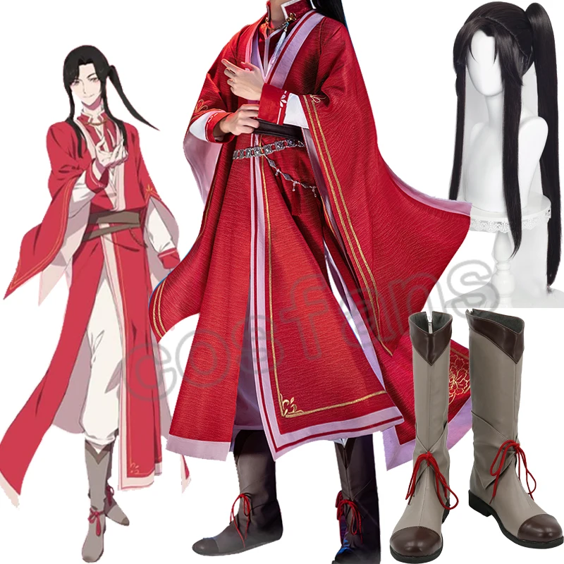 

Anime Tian Guan Ci Fu Cosplay Hua Cheng San Lang Ver Red Costume Heaven Official's Bless HuaCheng Cosplay Costumes