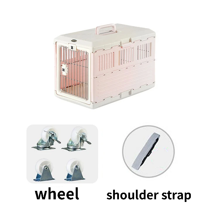 Caja de transporte para gatos transpirable, caja de transporte segura con asa, caja de viaje, jaula de transporte, cesta de transporte para cachorros en interiores, automóviles y exteriores