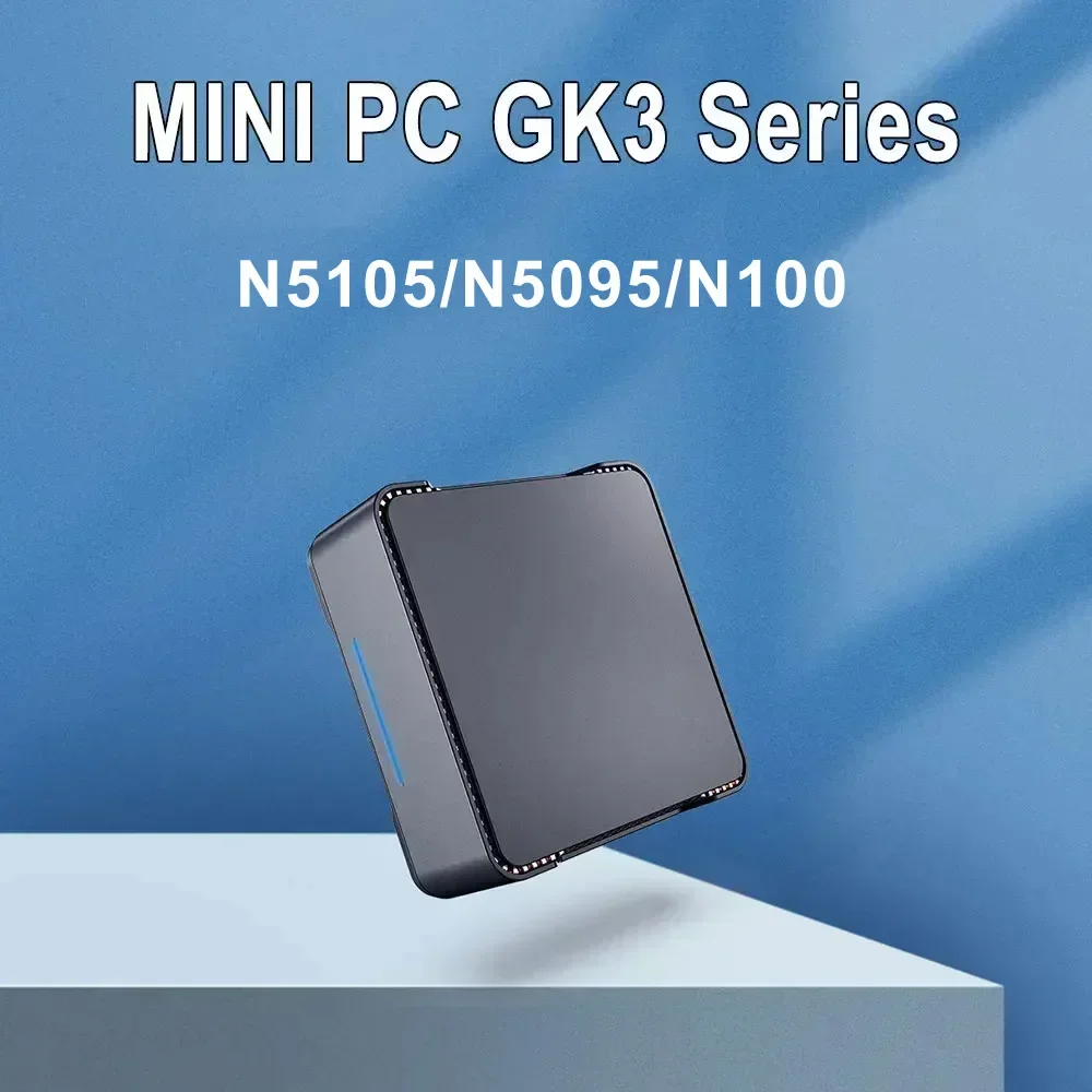 

Мини-ПК GK3V PRO N5105/N5095/N100 Windows 11 Pro DDR4 8 ГБ SSD 128/256 ГБ двухдиапазонный WIFI 5,0 ПК компьютер VGA HD BT4.2