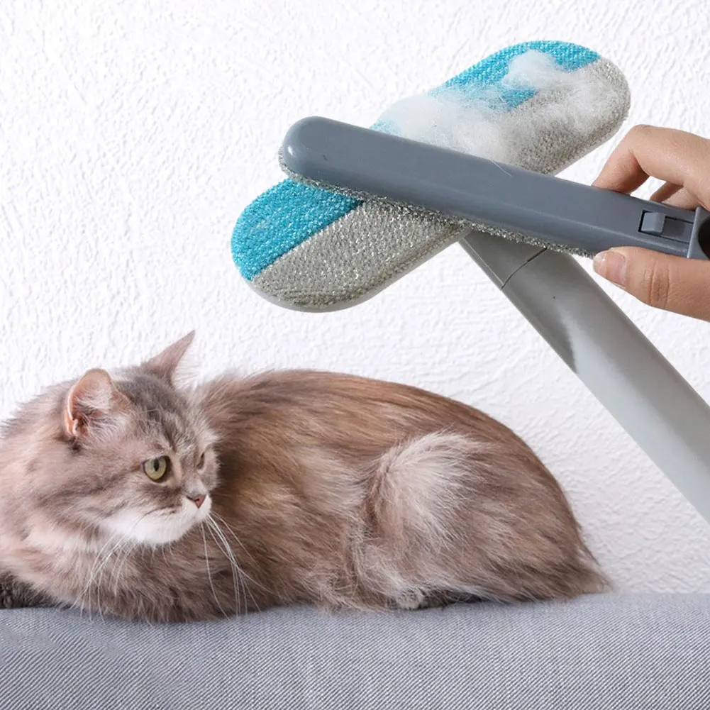 Pet Hair Remover Brush Long Handle Cat Dog Hair Cleaner Brush