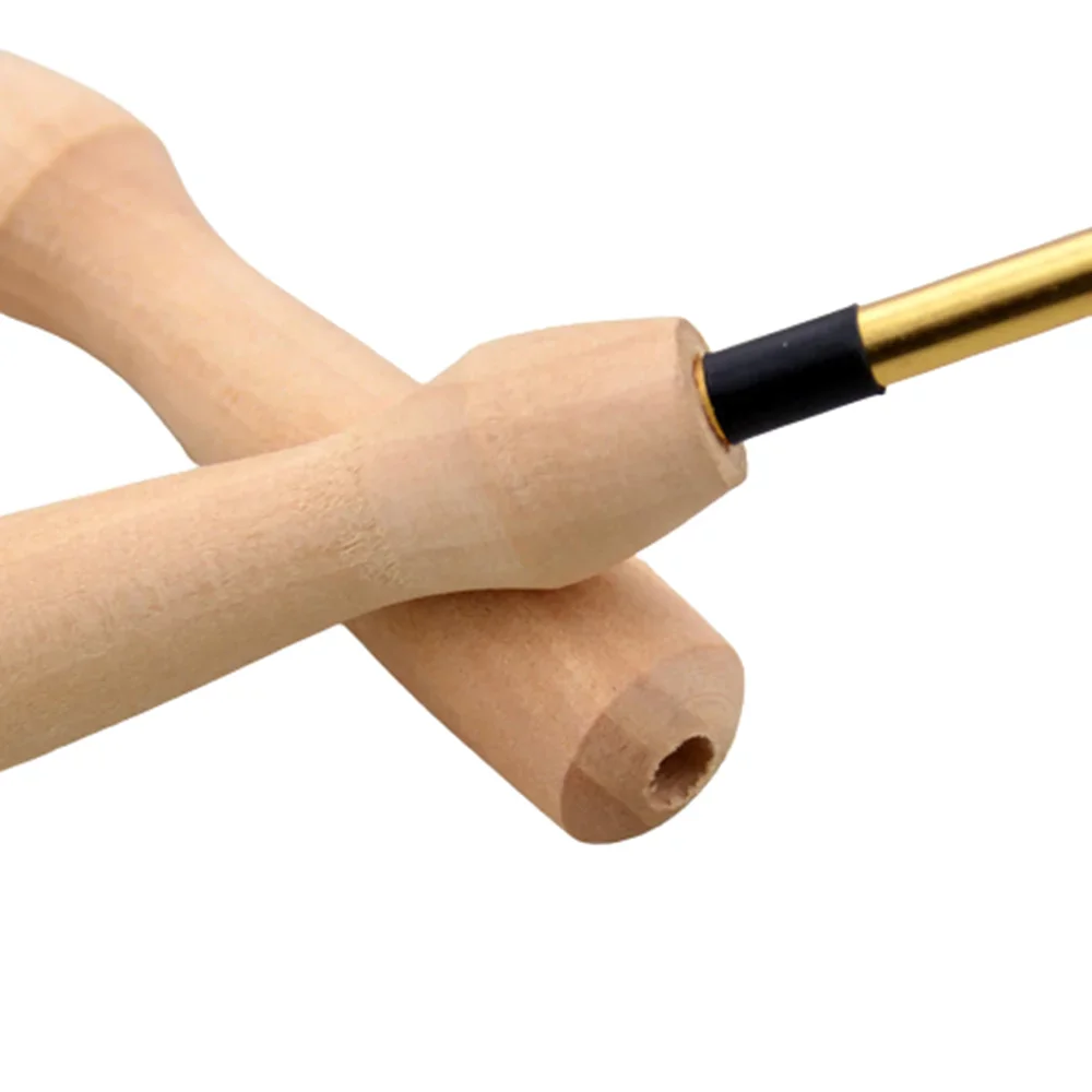 Sewing Punch Needle Knitting Embroidery Pen Wooden Handle Weaving Sewing Felting Craft Punch Threader DIY Sewing Accessories