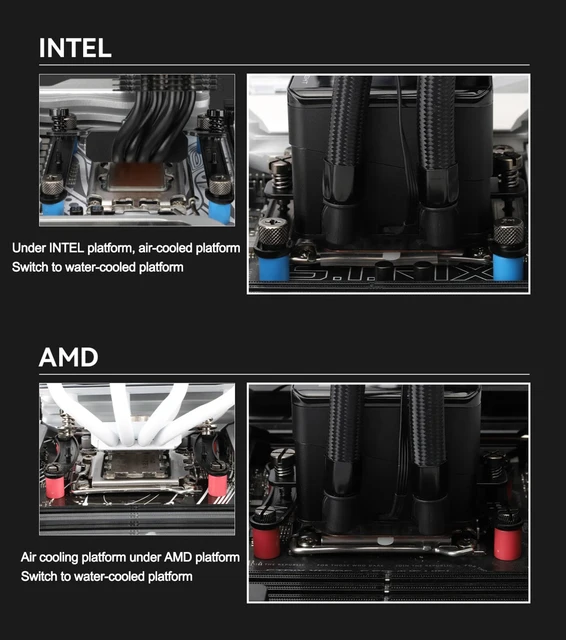 Thermalright-水冷付きスクエアスクリーン,統合されたaio cpu