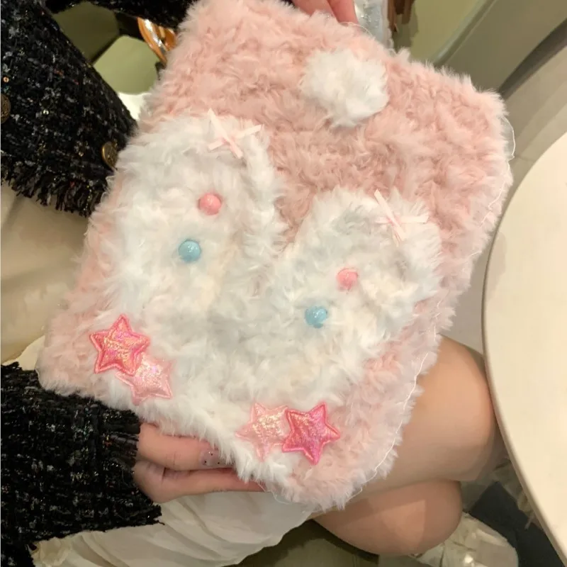 Cute Rabbit Plush Handmade Tablet Case