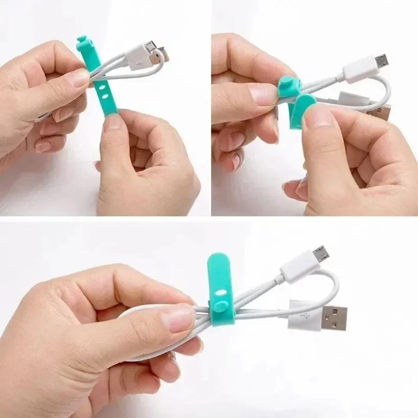 Silicone Cable Organizer for Earphones and Chargers