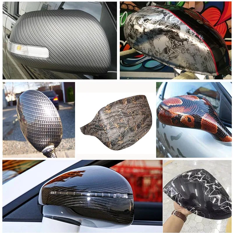 Hydrographics Width 100CM Water Transfer Printing Film Silver Gradually Transparent Carbon Fiber Hydro Dip Print Fil