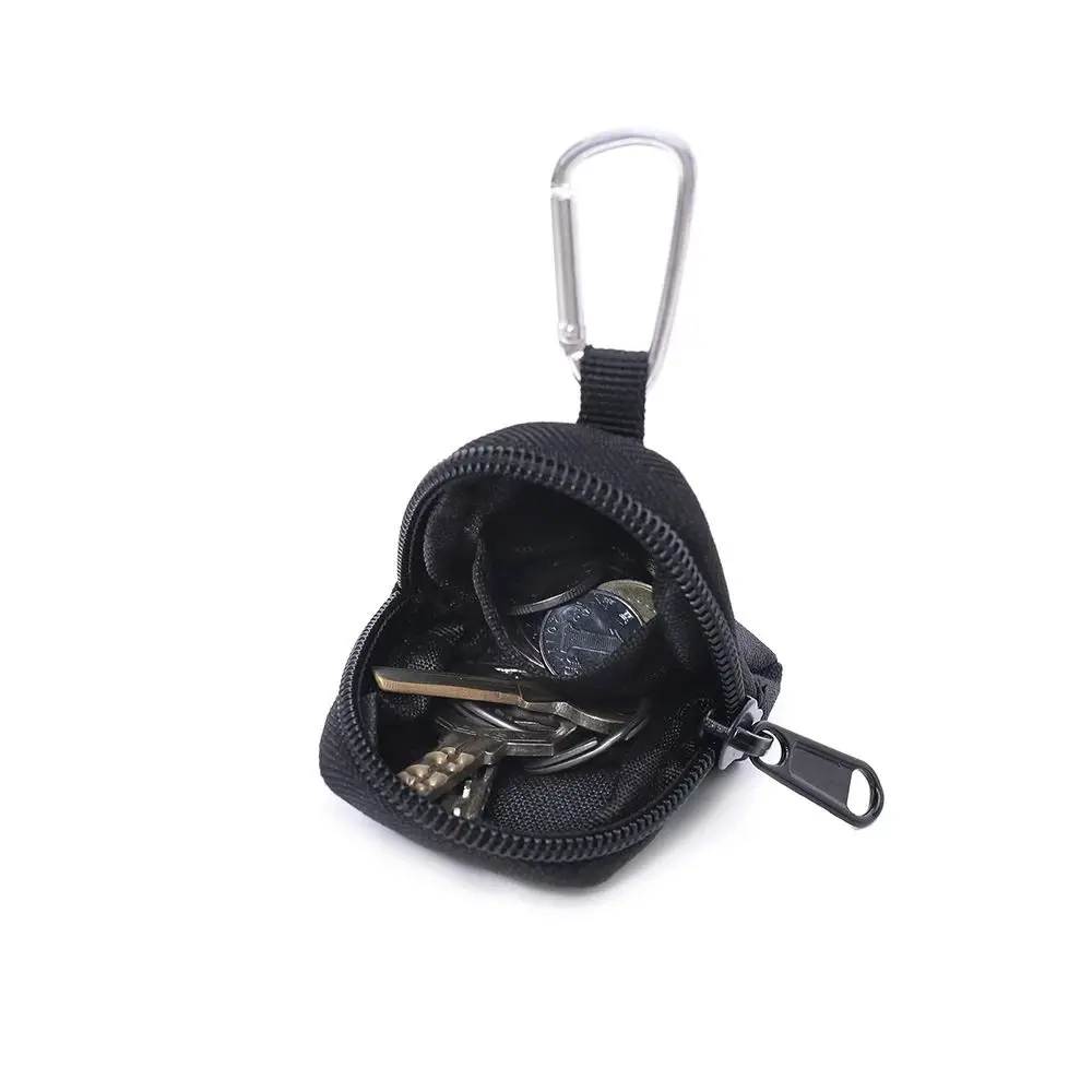 Wear-Resistant Outdoor Coin Purse Zipper Earphone Pouches Functional Key Bag Belt Waist Pouch with Buckle Outdoor Waist Bag