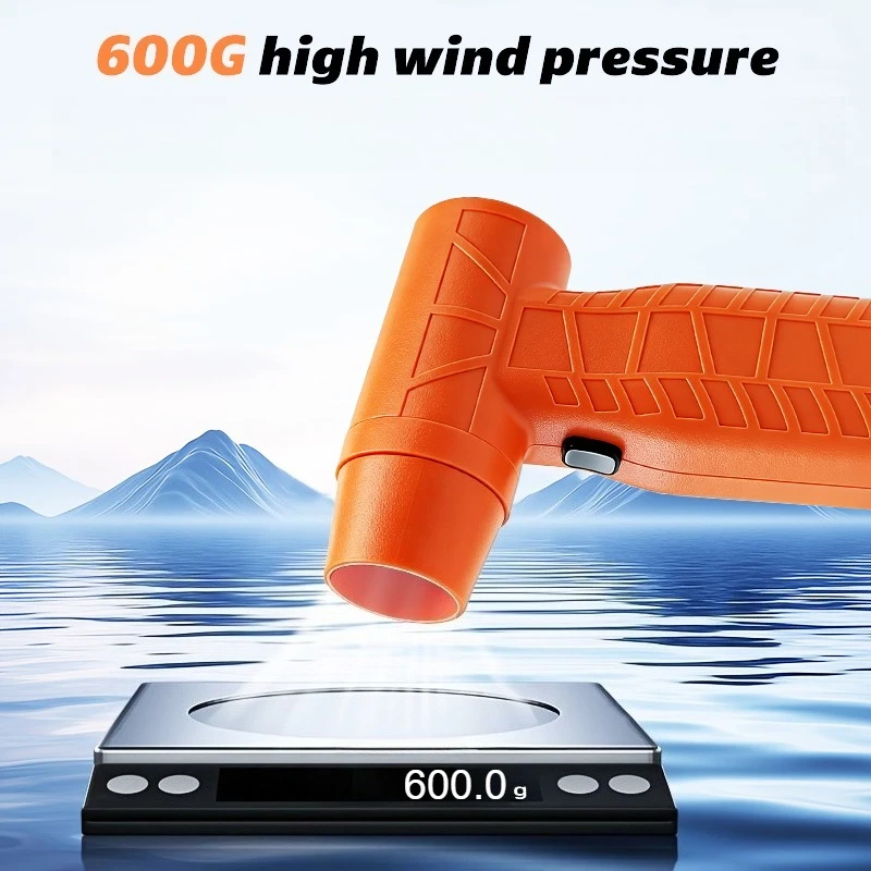 강력한 에어 블로워 600g 추력 충전식 블로워 18650 배터리 198km/h 풍속 브러시리스 에어 더스터 제거 건조기 (자동차용)