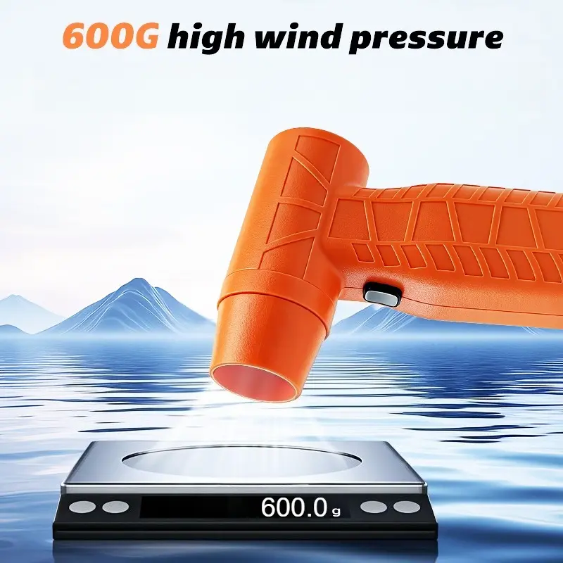 Powerful Air Blower 600g Thrust Rechargeable Blower 198km/h Wind Speed Brushless Air Duster 18650 Battery Removal Dryer for Car - Image 2