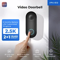 IMILAB Smart Home Video Doorbell Camera WiFi 2.5K Security Protection Human Detection Local Storag Instant Alert 5200mAh 1