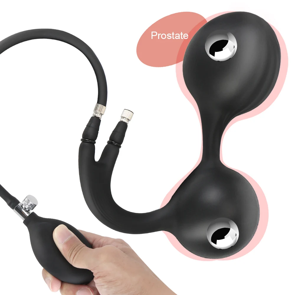 Inflatable Anal Beads And Prostate Massager For Men And Women_voghion.com