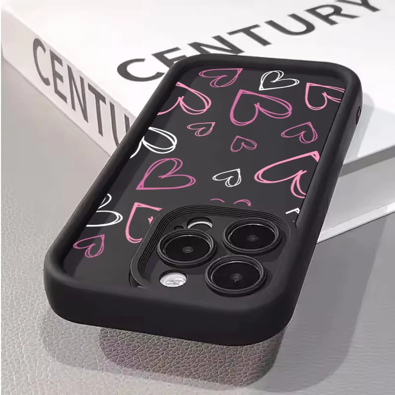 Charming Cartoon Love Heart Protective Phone Case