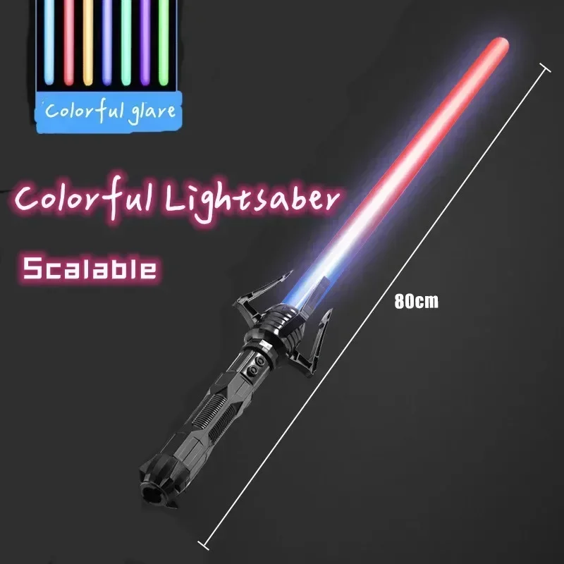 Laser Sword Toy Star Light Sword Luminous Fluorescent Rod Laser Rod Children's Toy War Gift Outdoor Toys Scalable lightsaber toy