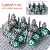 MOC Medieval Dwarf Warrior Elves Knights lotr Figures Building Blocks Accessories Armor Shield Weapon DIY Toys For Children gift 6