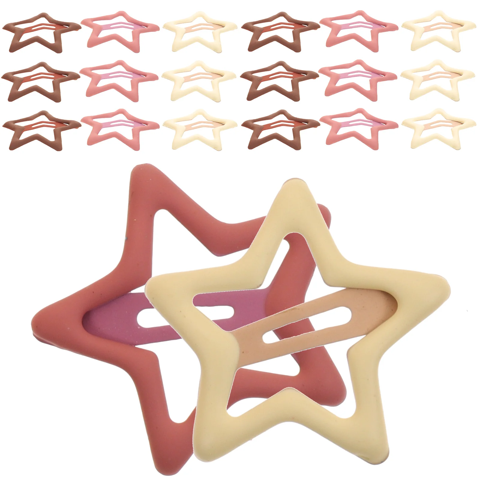 

20 Pcs Hair Barrettes Kids Clips for Girls Hollow Accessories Flower Little Toddler Accessory Child