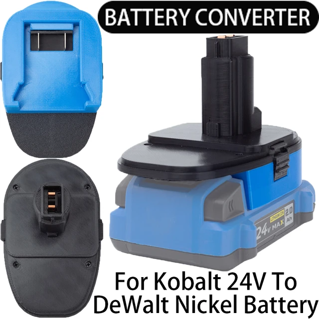 Battery Converter for DeWalt Nickel Tools to Kobalt 24V Li-Ion Battery  Adapter Power Tool Accessory Tool Drill - AliExpress