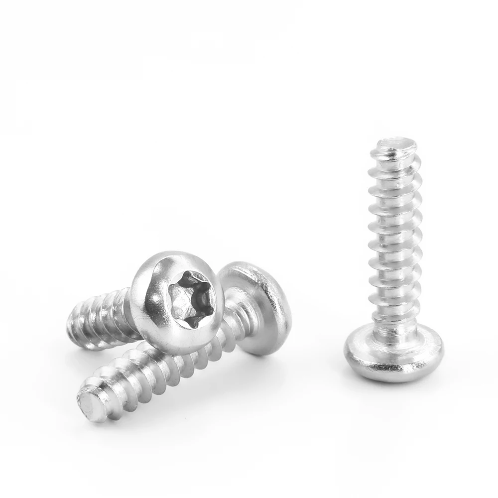 Torx Pan Head Tapping Screw for Plastic M2 M2.3 M2.6 M3 M3.5 M4 M5 Stainless Steel Round Six Lobe Self Tapping 10-50pcs