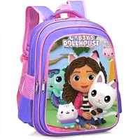 Children Gabby's Dollhouse Kindergarten Backpack Cartoon Gabby Cats Backpack School Bags Kids Anime Bookbag Girls Small Rucksack 1