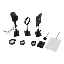 

School Optical Experiment Set "1" Screen Light Convex Concave Lens Plano Convex Lenses Double Convex Lens Candle Holders