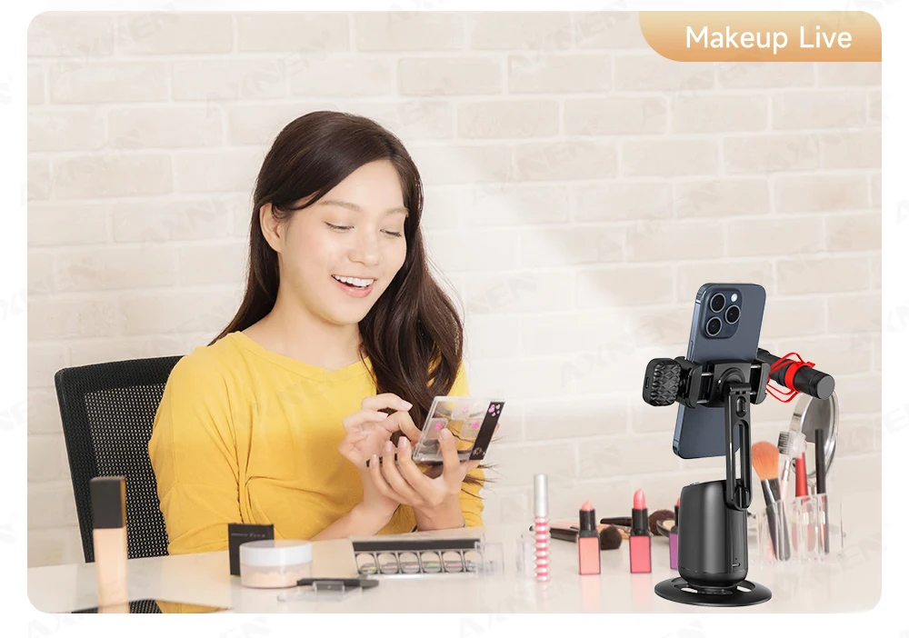 360°Rotating P05 AI Face Tracking Desktop Gimbal Stabilizer Intelligent Follow Shoot Gesture Control