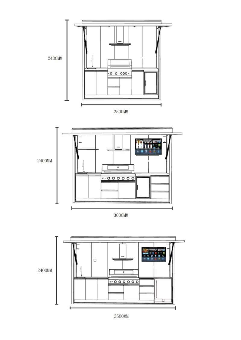 Outdoor BBQ Kitchen Pod 5