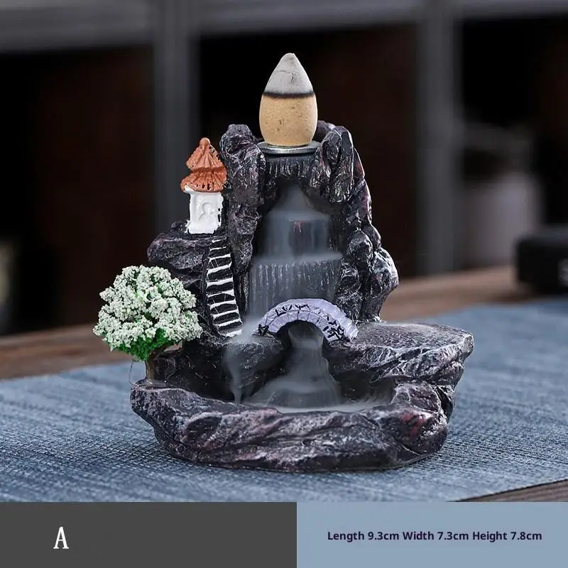 מחזיק קישוטי קישוט לבית עם מפל מים, מבער קישוטי קישוט עם קישוטי קישוט עם קישוטי קישוט עם קישוטי קישוט עם קישוטי קישוט