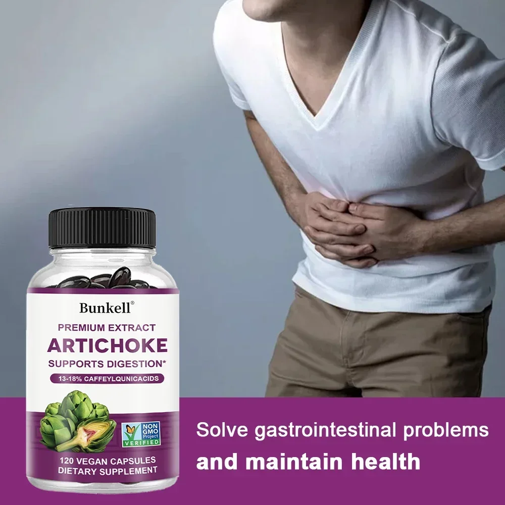 Artichoke Extract with Milk Thistle Supports Liver Health and Digestion Non-GMO All-natural liver detox supplement
