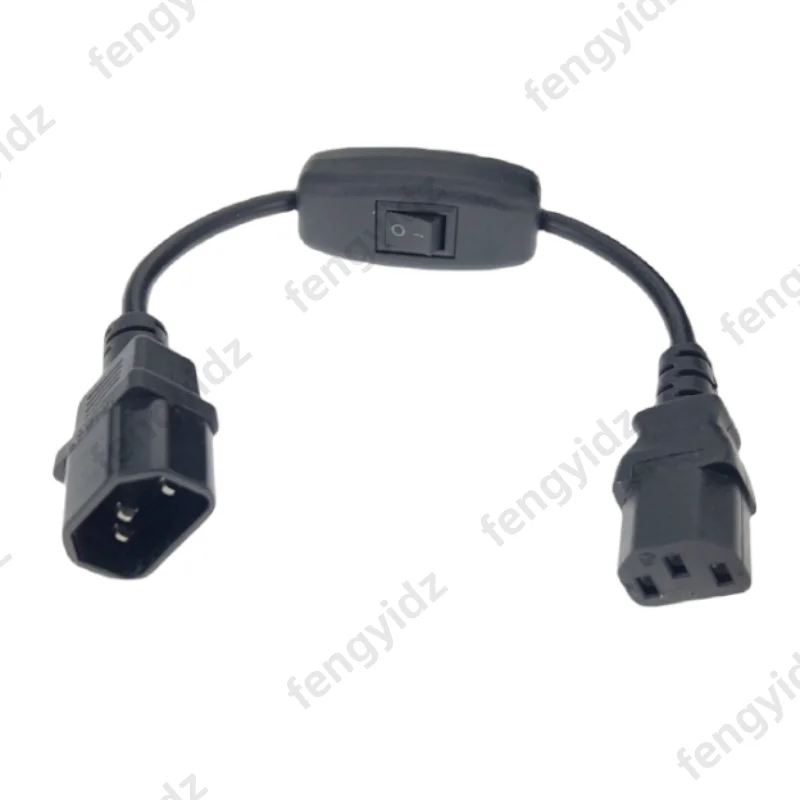 C14-C13 Extension Power Cord IEC 320 C13 Female to C14 Male with 10A On/Off Switch Power Adapter Cable 1pcs power cable,power cord