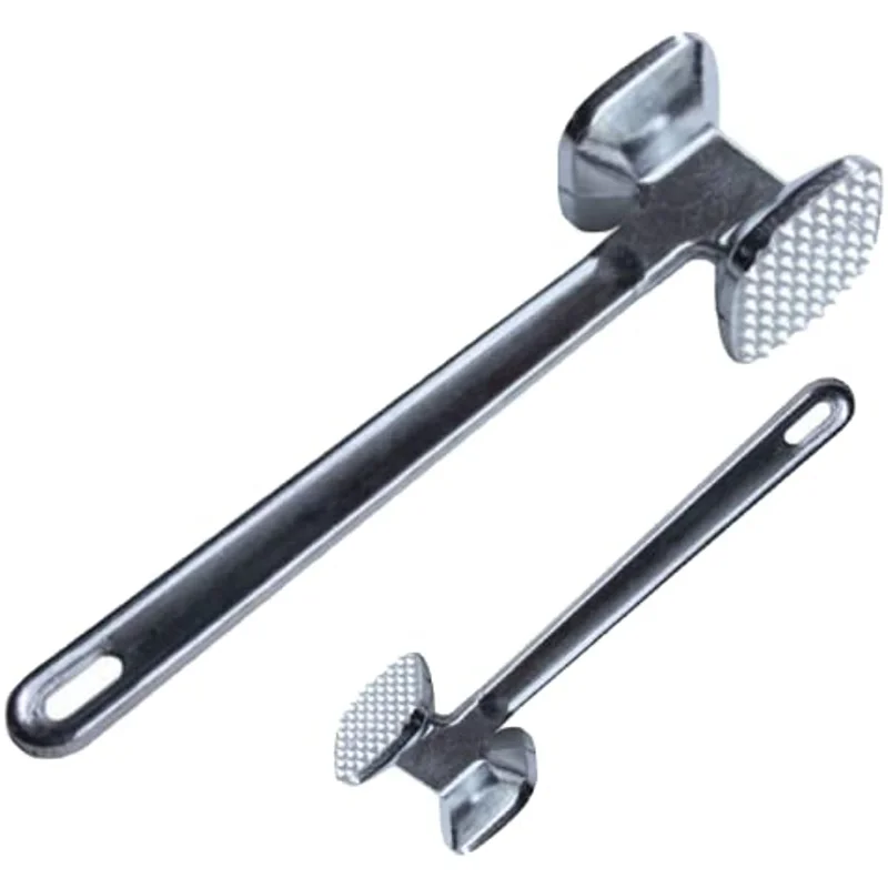 

Meat Tenderizer Hammer Household Stainless Steel Steak Metal Mallet Kitchen Tool Heavy Duty Durable Double-Sided Tenderizer