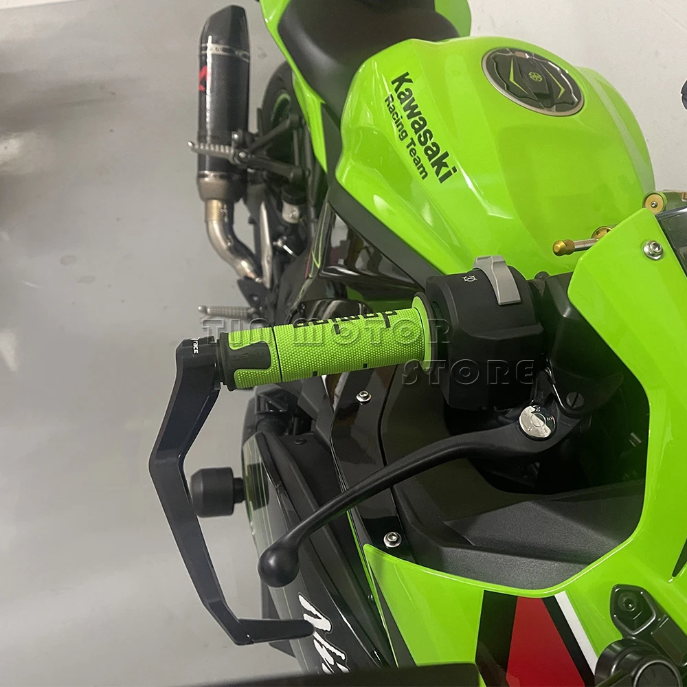 오토바이 액세서리 브레이크 핸들은 닌자 400 500 ZX-4R/RR ZX-6R Z900 Z1000 ZH2 용 CNC 핸드 브레이크 클러치 레버 가드를 보호합니다.