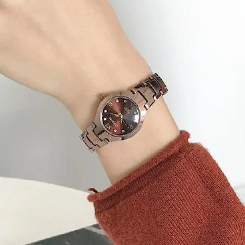 

Retro Square Quartz Luxury Small Dial Casual Wrist Watch Stainless Strap Fashionable Clock for Waterproof Wristwatch for Ladies