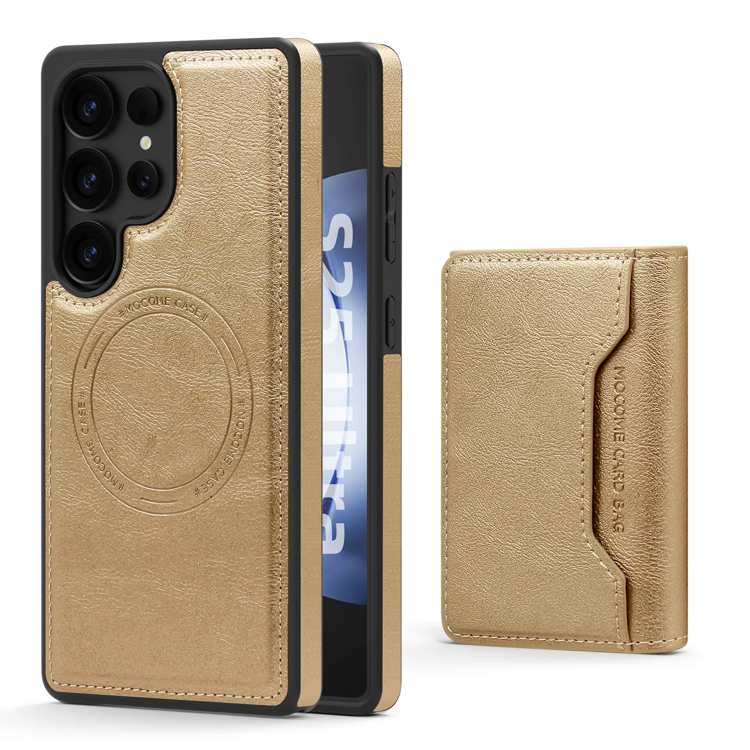 Premium Wireless Charging Phone Case with Card Holder and Protective Cover