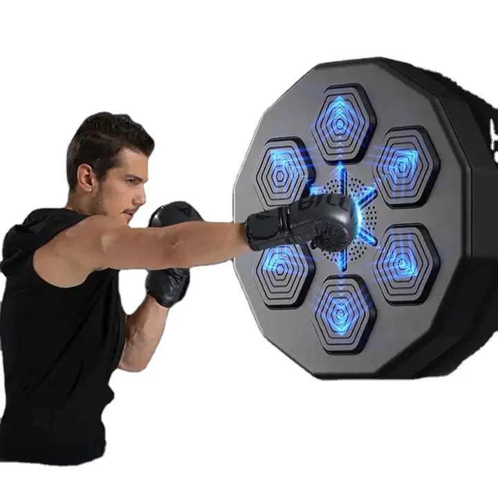 Music Boxing Trainer Music Boxing Machine Wall Mounted Smart Bluetooth Music Boxing Trainer Electronic Target Workout Punching Equipment