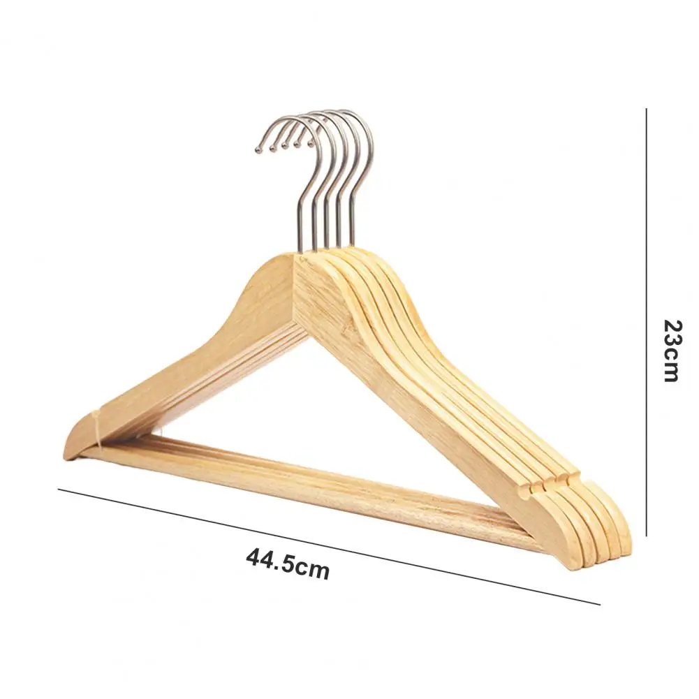 Metal Hook Hanger Durable Wood Hangers with Metal Hooks Space-saving Closet  Organizer for Sturdy Clothes Storage Home Supply - AliExpress