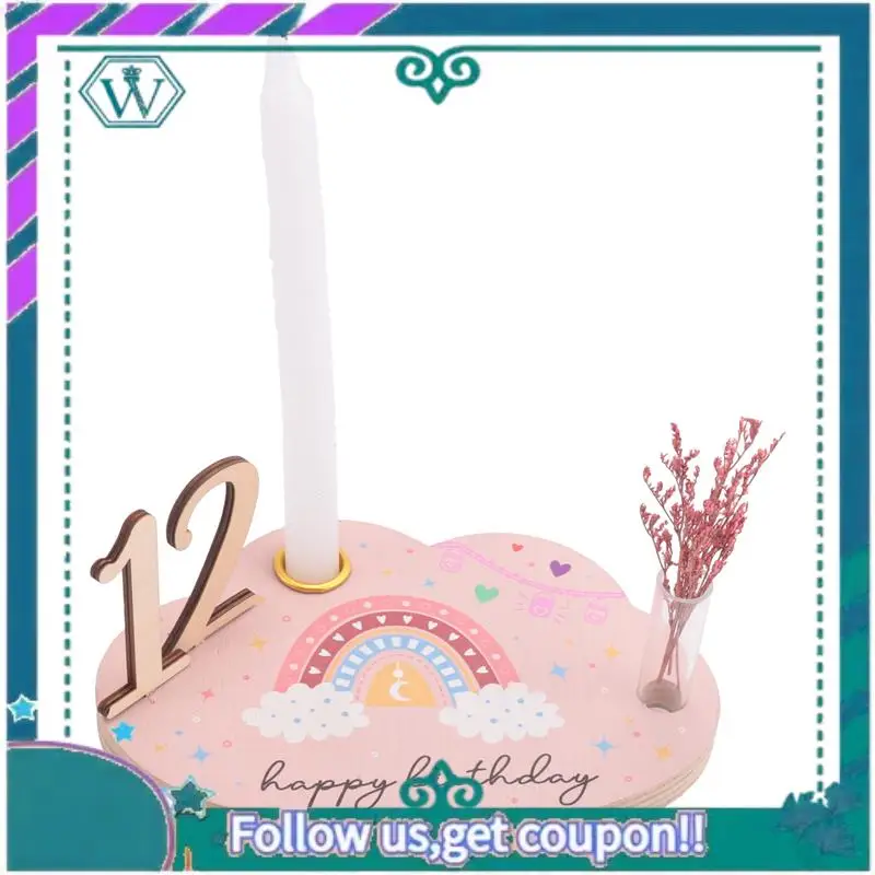  마일스톤 번호 기념 카드 키트   나무 새겨진 연령 사진 액세서리 출산 선물