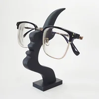 1pc Unique Curved Eyeglass Holder Stand Secure & Artistic Storage Solution Elevate Desk or Nightstand Decor Practical Minimalist 1