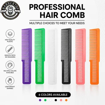 Pettine Professionale in Plastica a Doppio Uso per Salone, Antistatico, Ultra Sottile, per Parrucchieri, Strumento per lo Styling dei Capelli