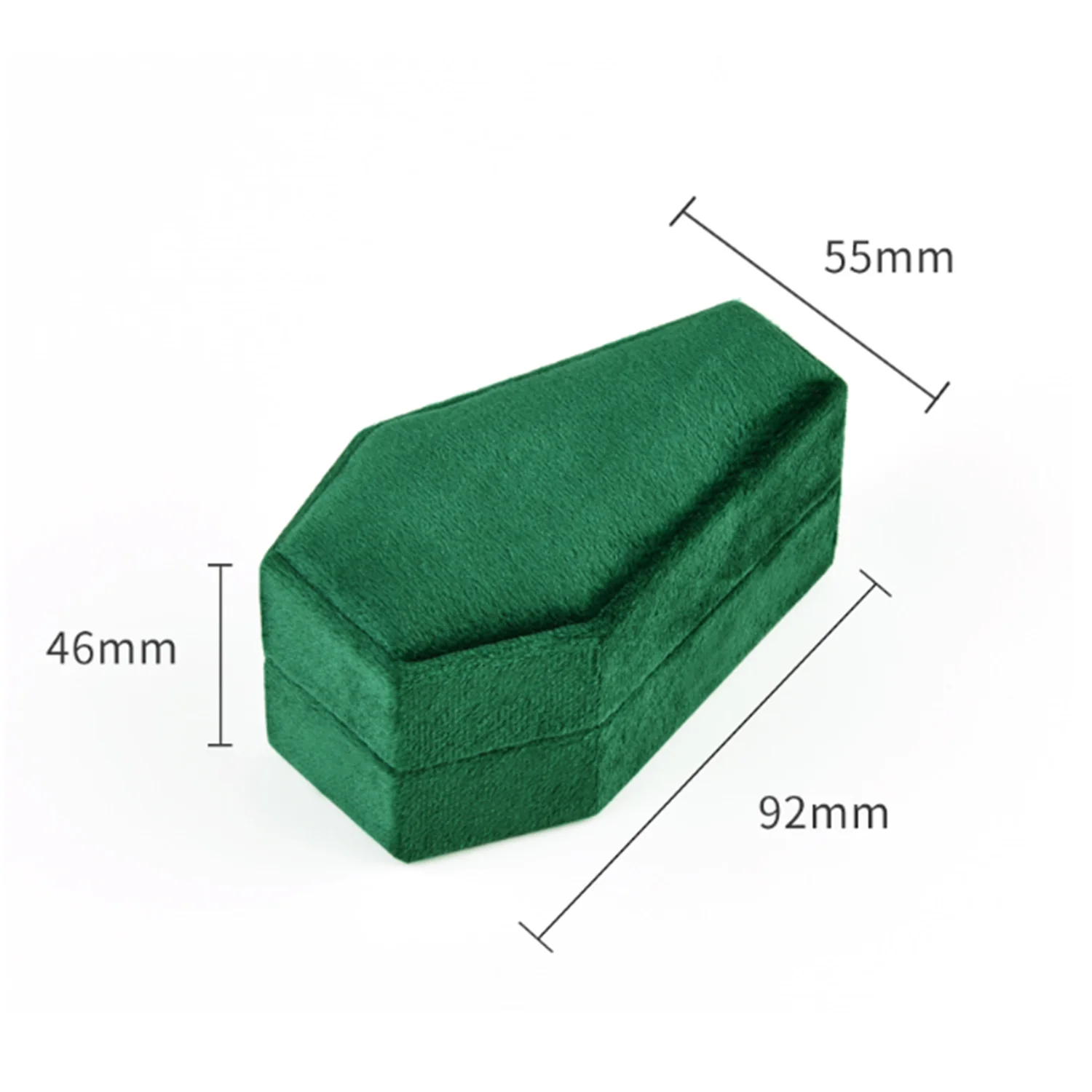 Velvet Gothic Coffin Jewelry Box Mini Portable Travel Necklace Storage Organizer Personalized Gift Free Custom Logo Plush Box