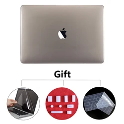 Sleek Protective Laptop Case for MacBook Pro and Air Series (Crystal Gray)