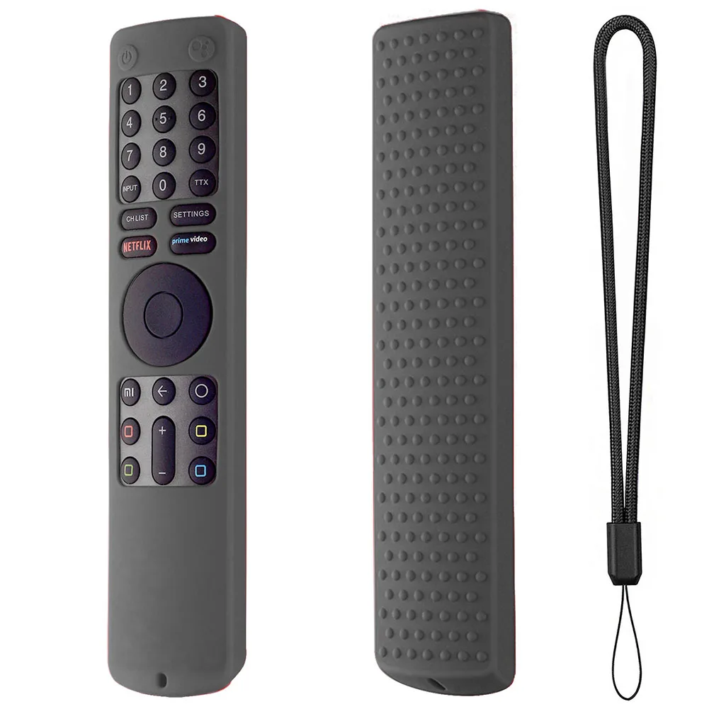 충격 방지 TV 리모컨 커버, 분실 방지 랜야드 원격 보호대