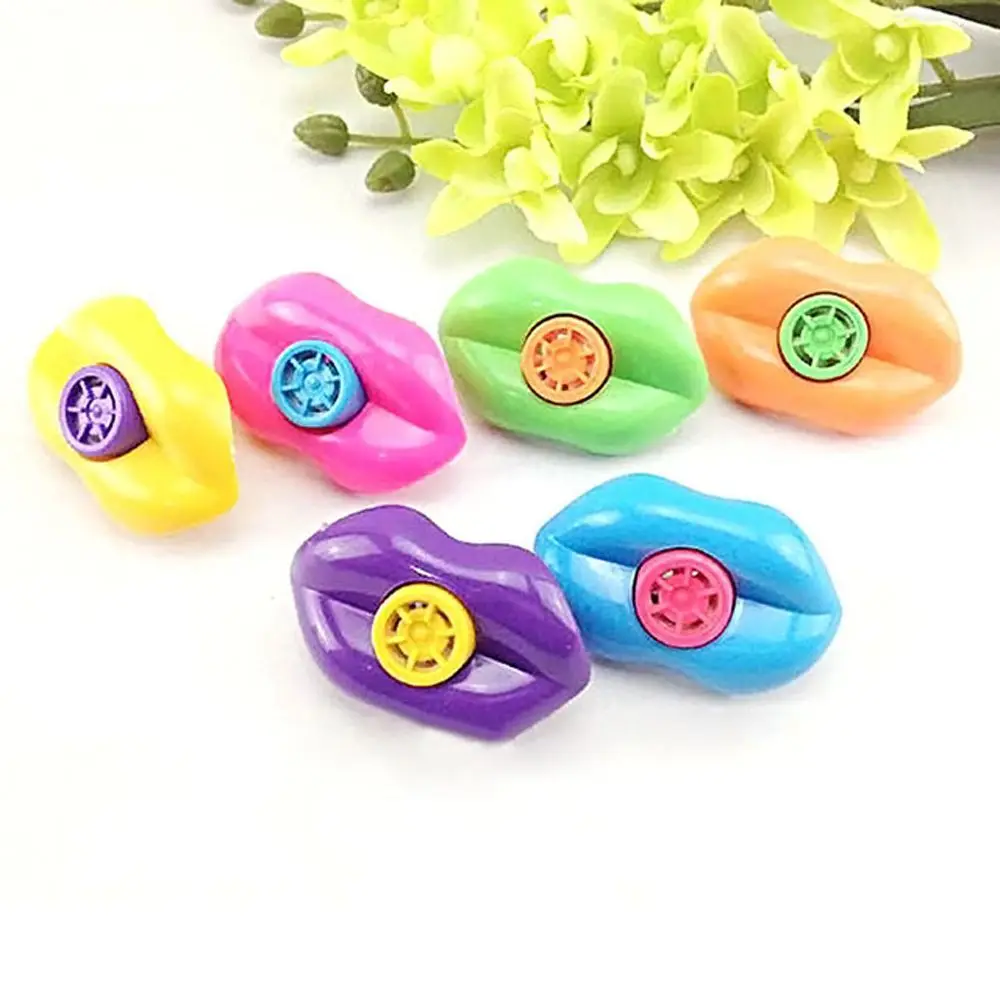 15PCS Assorted Color Plastic Lip Whistles Kids Birthday Decoration Party Supplies Gift Toys