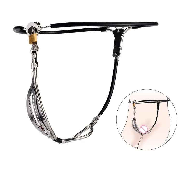 Female Chastity Belt Pants Stainless Steel Device Underwear Bondage Sex Toy chastity lock sex toy