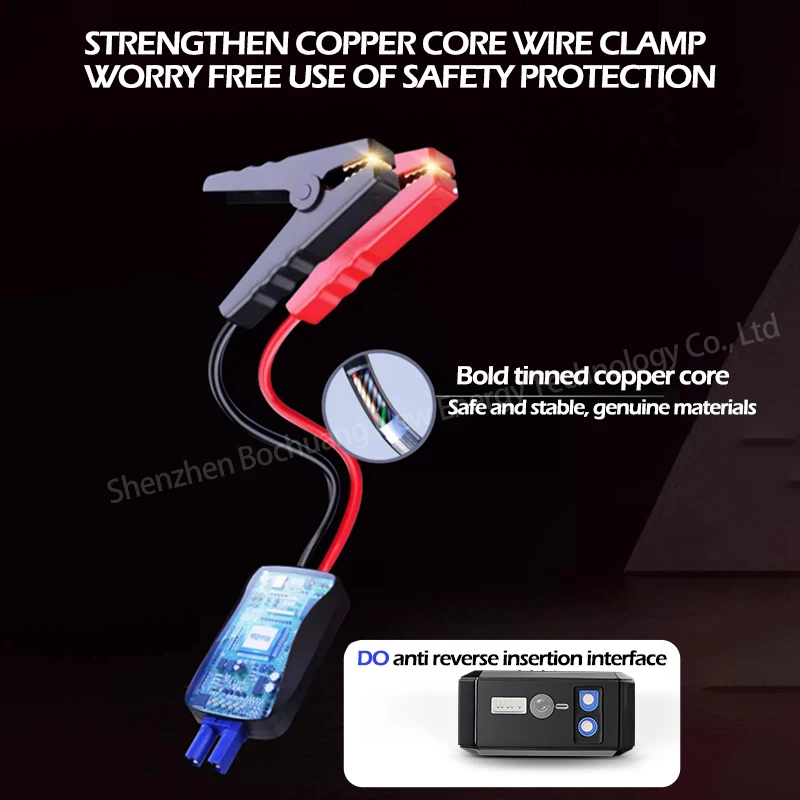 12800mAh Car Jump Starter Portable Power Bank Car Battery Booster 12V Car Starti