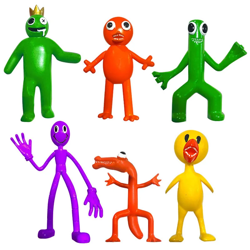 12 Pcs set Roblox Rainbow Friends Figures Model Dolls Anime Figure